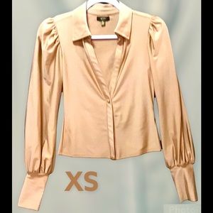 NEW Beautiful champagne blouse